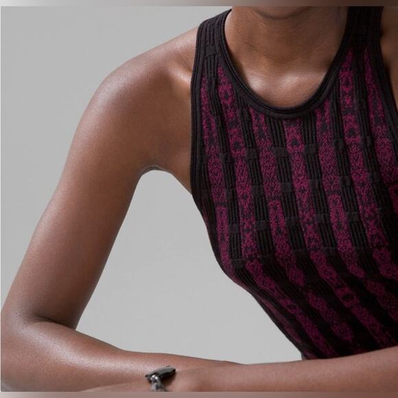 NWT $$150 White House Black Market Sleeveless Python Snake Sweater Dress M Sexy - Picture 4 of 16